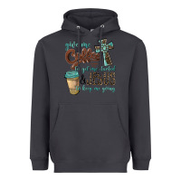 Smoke give me coffee to get me started & jesus to keep me going Heavyweight Hoodie - BarkalooDesign
