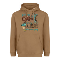 Toasted Coconut give me coffee to get me started & jesus to keep me going Heavyweight Hoodie - BarkalooDesign