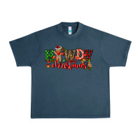 Midnight Navy howdy christmas gingerman bread with cowboy Urban Heavy Tee - CowGirlArtShop