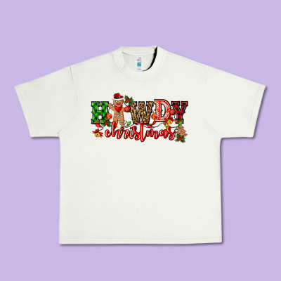 Howdy Christmas Gingerman Bread With Cowboy Urban Heavy Tee Designed By Cowgirlartshop
