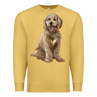 Antique Gold goldendoodle Premium Sweatshirt - BarkalooDesign