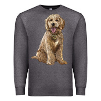 Charcoal Heather goldendoodle Premium Sweatshirt - BarkalooDesign