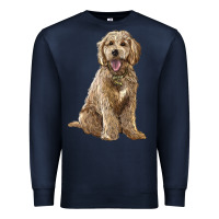 Navy goldendoodle Premium Sweatshirt - BarkalooDesign