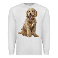 Oatmeal Heather goldendoodle Premium Sweatshirt - BarkalooDesign