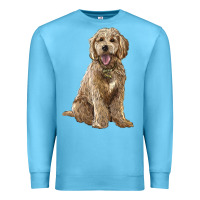 Ocean Blue goldendoodle Premium Sweatshirt - BarkalooDesign