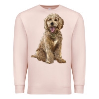 Pale Pink goldendoodle Premium Sweatshirt - BarkalooDesign