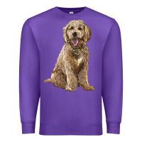 Purple goldendoodle Premium Sweatshirt - BarkalooDesign