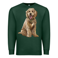 Sports Green goldendoodle Premium Sweatshirt - BarkalooDesign