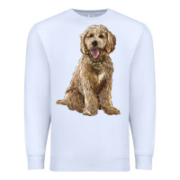 White goldendoodle Premium Sweatshirt - BarkalooDesign