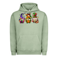 Pigment Oil Green hallothanksmas gnome Urban Hoodie - AdoDesignShop