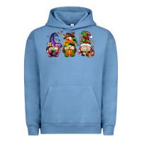 Pigment Pebble Blue hallothanksmas gnome Urban Hoodie - AdoDesignShop