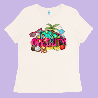 Nurse Off Duty Ladies Tee Designed By Nancycooperartshop