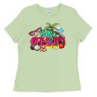 Matcha Nurse off duty Ladies Tee - NancyCooperArtShop
