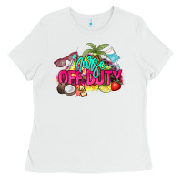 White Nurse off duty Ladies Tee - NancyCooperArtShop