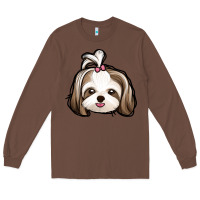 Chestnut shih tzu Long Sleeve Tee - Jasminsmagicworld