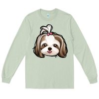 Matcha shih tzu Long Sleeve Tee - Jasminsmagicworld