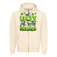 Sandshell not lucky just really blessed Zipper Hoodie - Artiststas