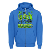 True Royal not lucky just really blessed Zipper Hoodie - Artiststas
