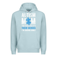 Blue Mist lil autism mom Premium Hoodie - CowhideDigitalArt