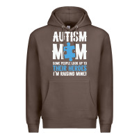 Coffee lil autism mom Premium Hoodie - CowhideDigitalArt
