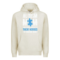 Oatmeal Heather lil autism mom Premium Hoodie - CowhideDigitalArt