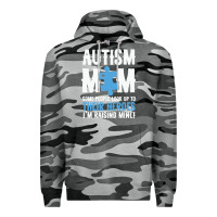 Slate Camo lil autism mom Premium Hoodie - CowhideDigitalArt