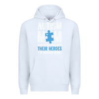 White lil autism mom Premium Hoodie - CowhideDigitalArt