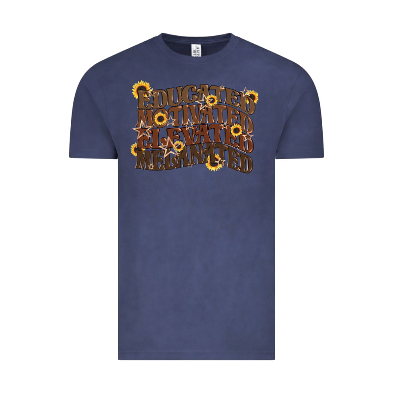 Educated Motivated Elevated Melanated Juneteenth Vintage Tee by CowGirlArtShop | Teevron