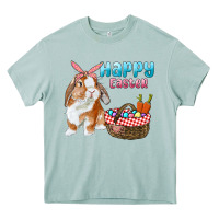Arona Happy Easter Bunny And Egg Basket Heavy Core Tee - RanaPortraitStore