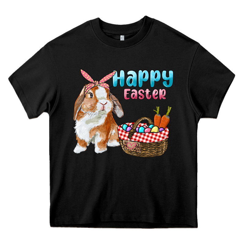 Happy Easter Bunny And Egg Basket Heavy Core Tee by RanaPortraitStore | Teevron