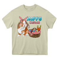 Mossy Happy Easter Bunny And Egg Basket Heavy Core Tee - RanaPortraitStore