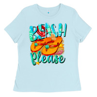 Baby Blue Beach please Ladies Tee - NancyCooperArtShop