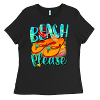 Black Beach please Ladies Tee - NancyCooperArtShop