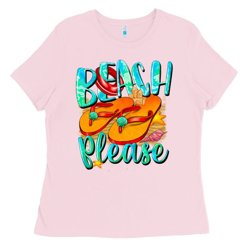 Beach Please Ladies Tee by NancyCooperArtShop | Teevron