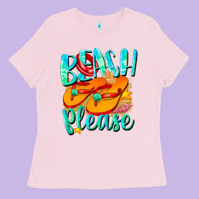 Beach Please Ladies Tee Designed By Nancycooperartshop