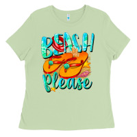 Matcha Beach please Ladies Tee - NancyCooperArtShop