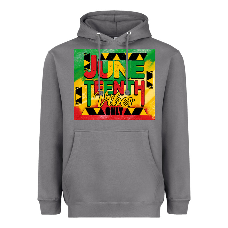 Juneteenth Vibes Only Tumbler Heavyweight Hoodie by BarkalooDesign | Teevron