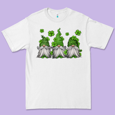 St Patricks Gnomes Premium Tee Designed By Jasminsmagicworld