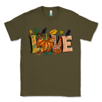 Army Green Fall love Classic Tee - NancyCooperArtShop