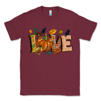 Burgundy Fall love Classic Tee - NancyCooperArtShop