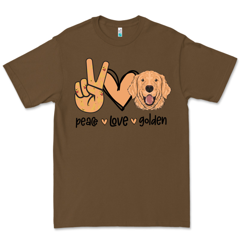 Peace Love Golden Premium Tee by Bettercallsaul | Teevron