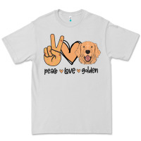 Dove Grey Peace Love Golden Premium Tee - Bettercallsaul