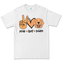 White Peace Love Golden Premium Tee - Bettercallsaul