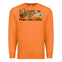 Carrot peace love coffee Premium Sweatshirt - BarkalooDesign