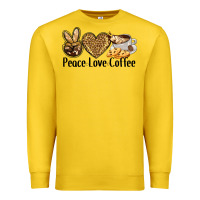 Lemon peace love coffee Premium Sweatshirt - BarkalooDesign