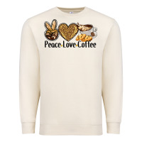 Sandshell peace love coffee Premium Sweatshirt - BarkalooDesign