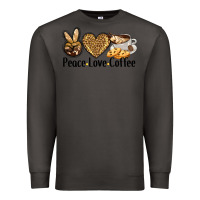 Smoke peace love coffee Premium Sweatshirt - BarkalooDesign
