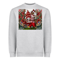 Heather Grey merry Christmas Heavyweight Sweatshirt - CowhideDigitalArt