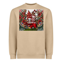 Mushroom merry Christmas Heavyweight Sweatshirt - CowhideDigitalArt