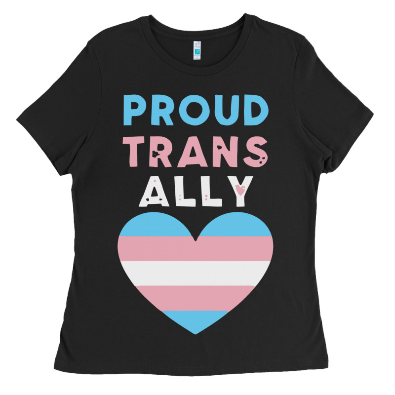 Proud Trans Ally Transgender Ladies Tee by trangStudio | Teevron